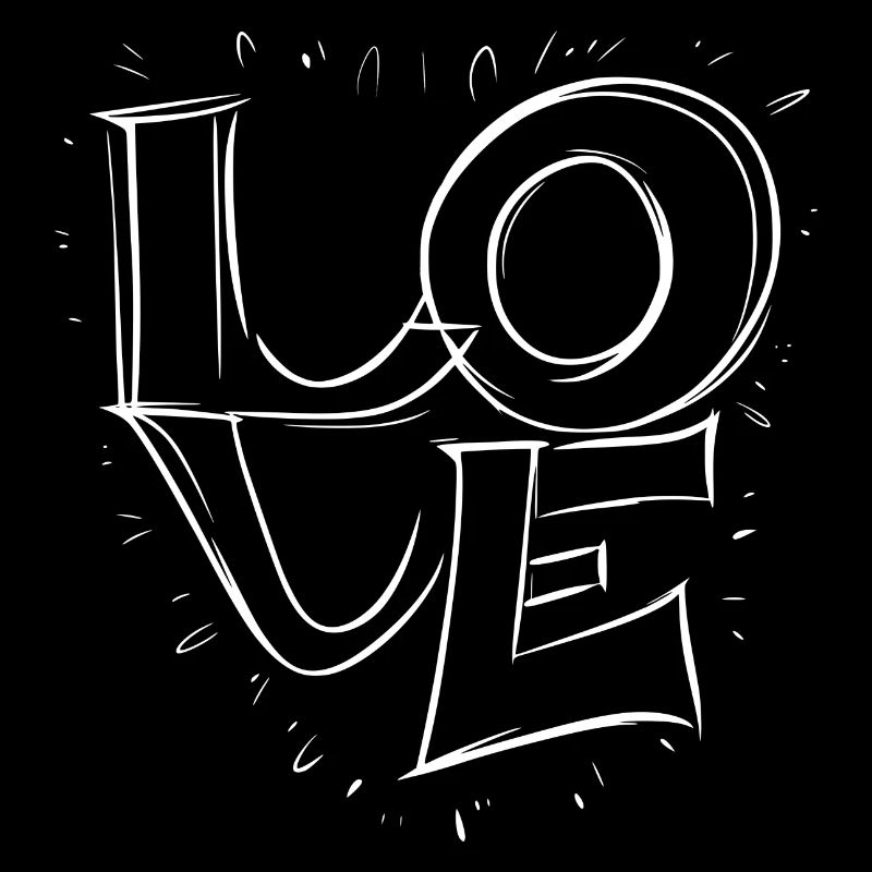 Amour - Love Blanc