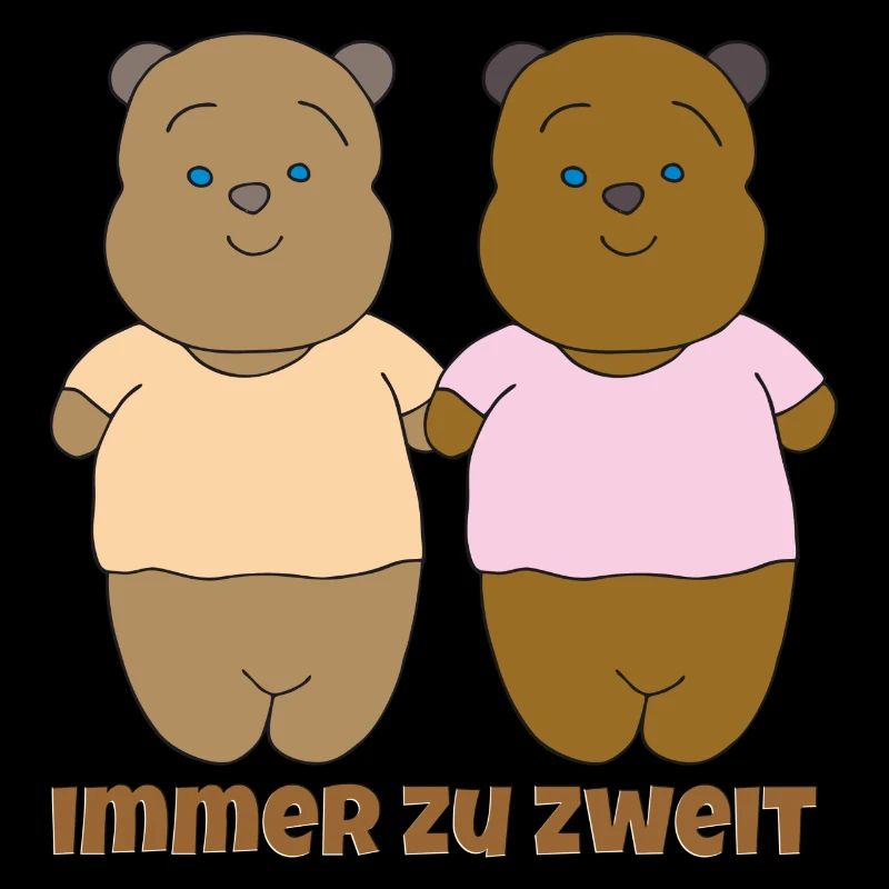 bärenpaar immer zu zweit