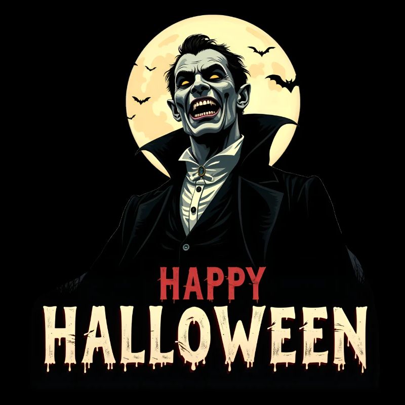 Draculas Halloween-Gruß