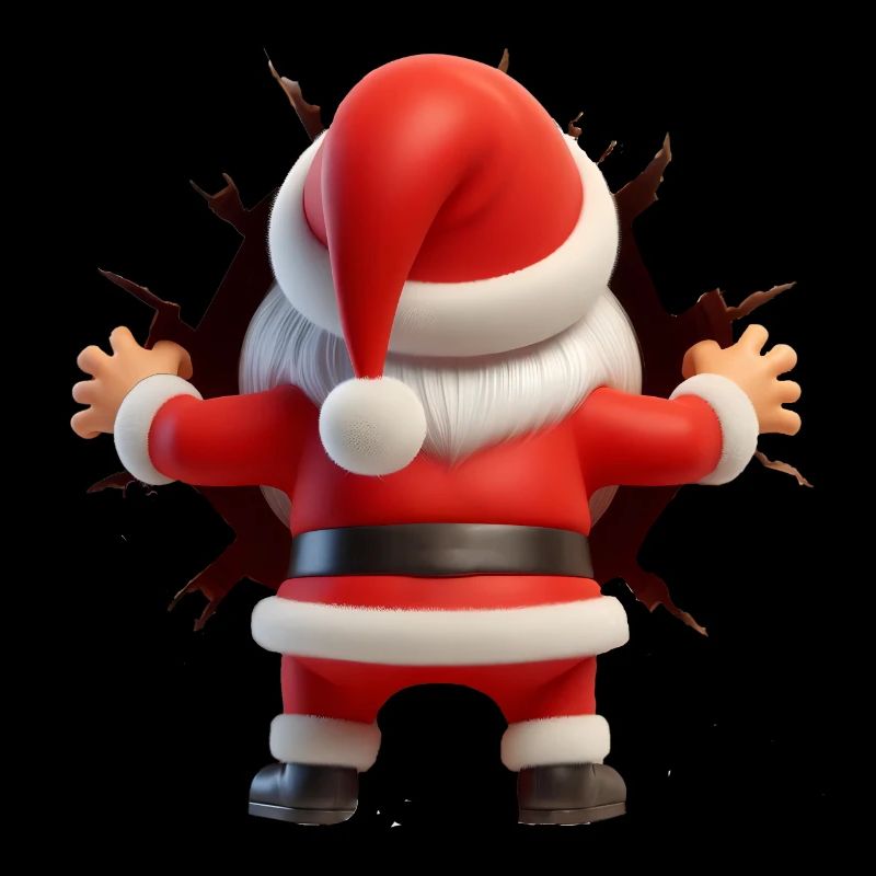 Père Noël dans le trou par derrière 1