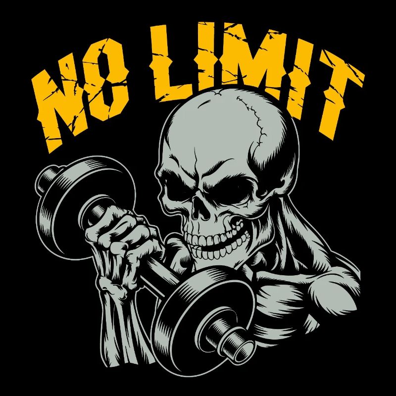 Bodybuilding Skull Workout and No Limit