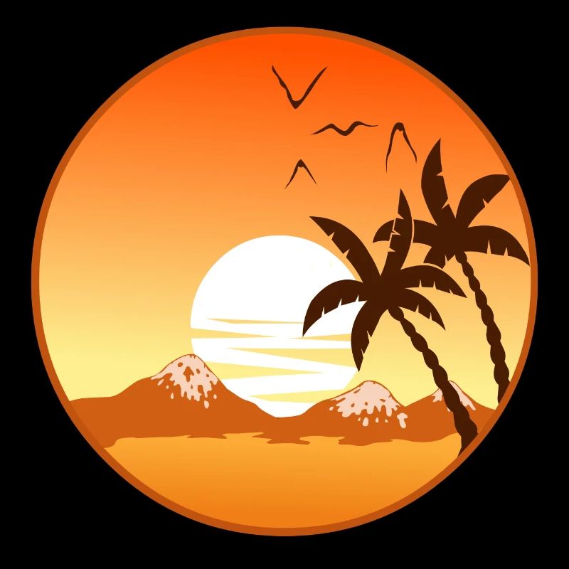 Coucher de soleil arrière-plan d’été