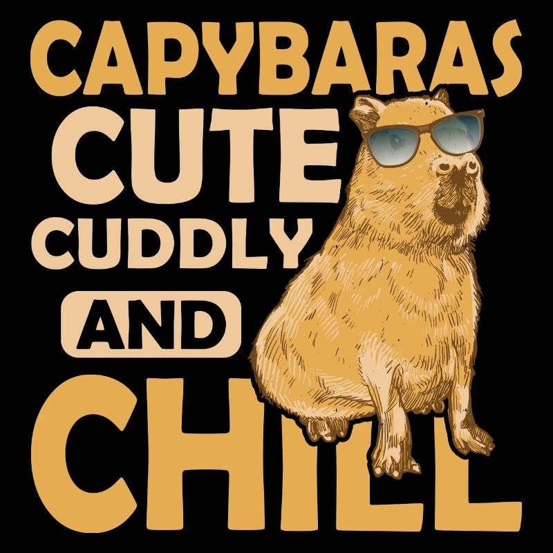Capybaras mignon, câlin et froid Capibara propriétaire m