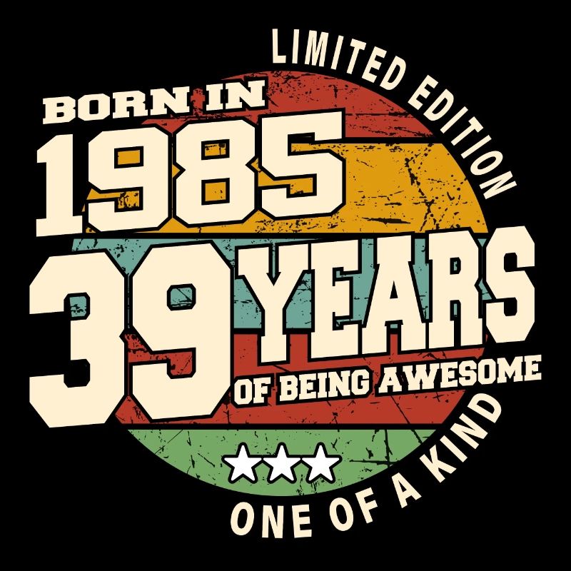 1985 Vintage Retro Classique 39 ans