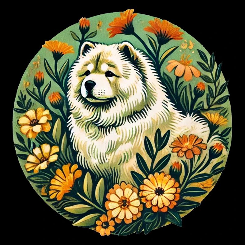 Chow Chow Frühling