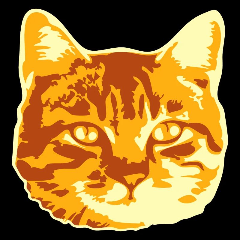 Hübsche Katze Realistisch Aussehend Kopf Gesicht