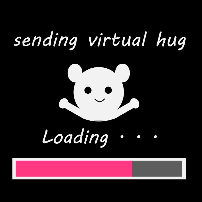 Sende virtuelle Umarmung