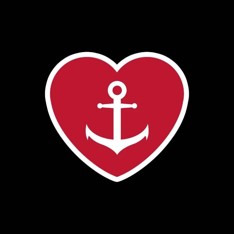 Heart with anchor - anchor with heart