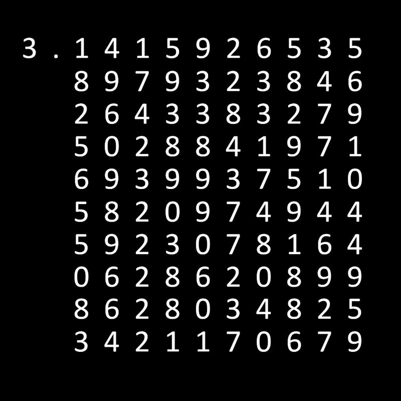 Pi to 100 Decimal Places