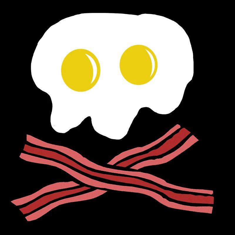 Œufs et du Bacon crâne