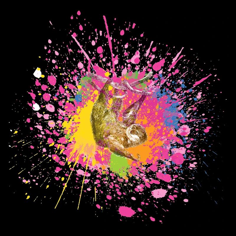 Faultier / Sloth Splatter Tier