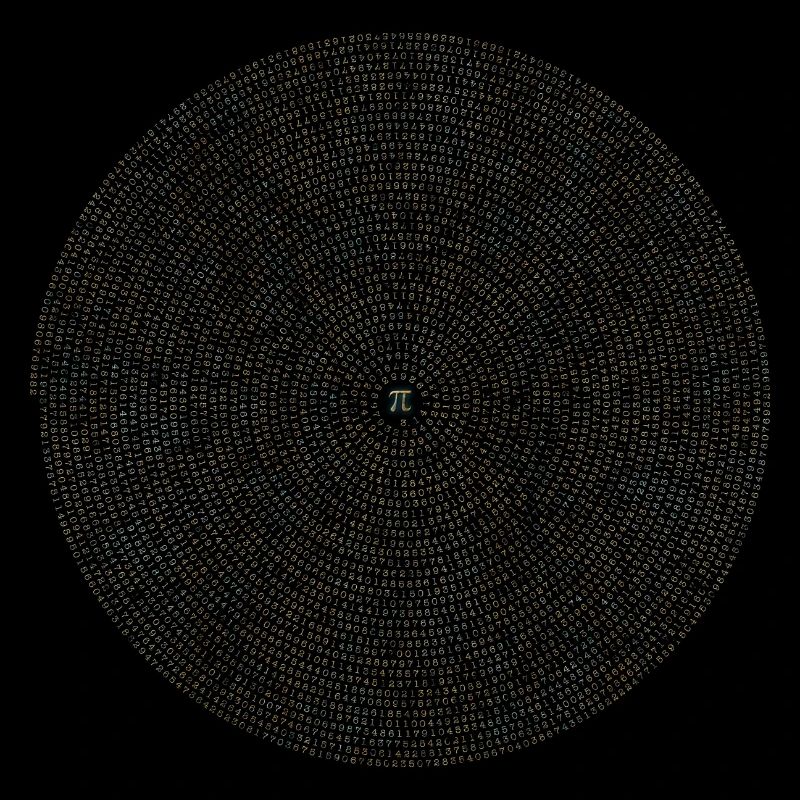 Pi mathematics gift math spiral circle irrational