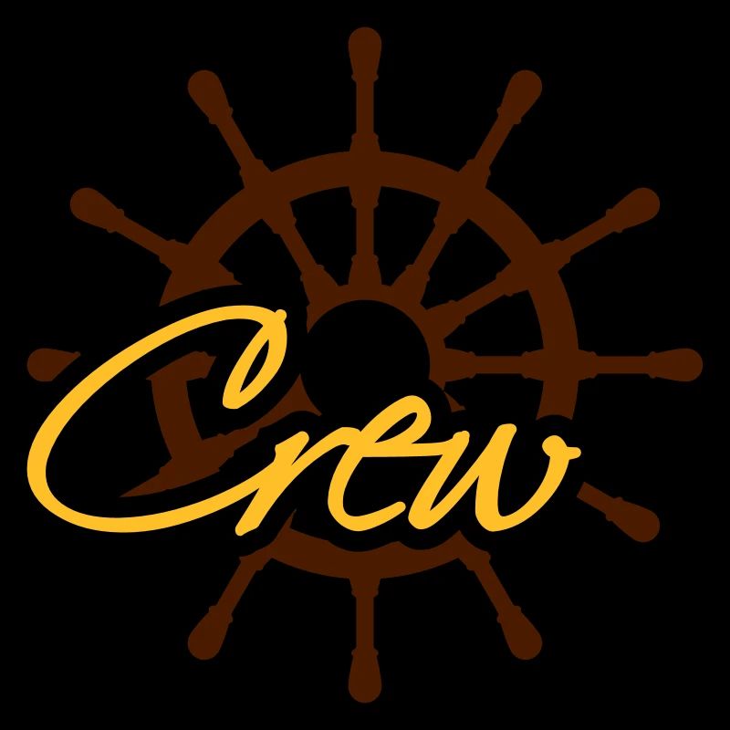 Crew Steuerrad Rang Logo