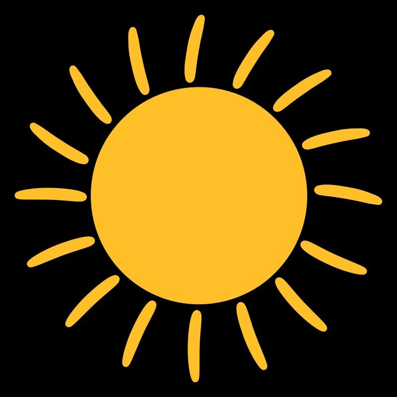 Leuchtende Sonne