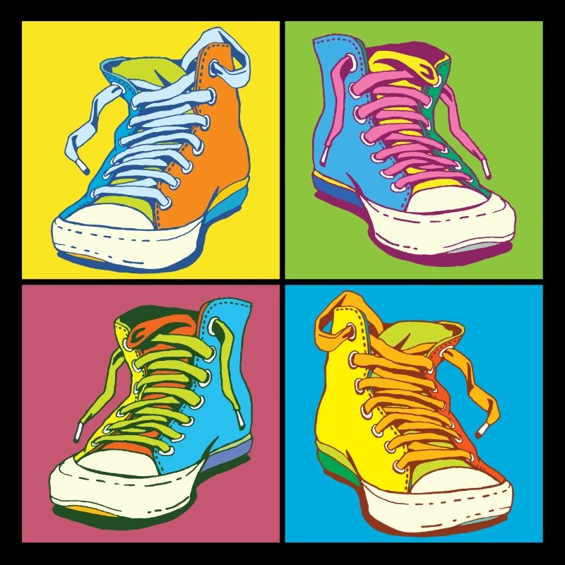 Andy Warhol Pop-Art Schuhe
