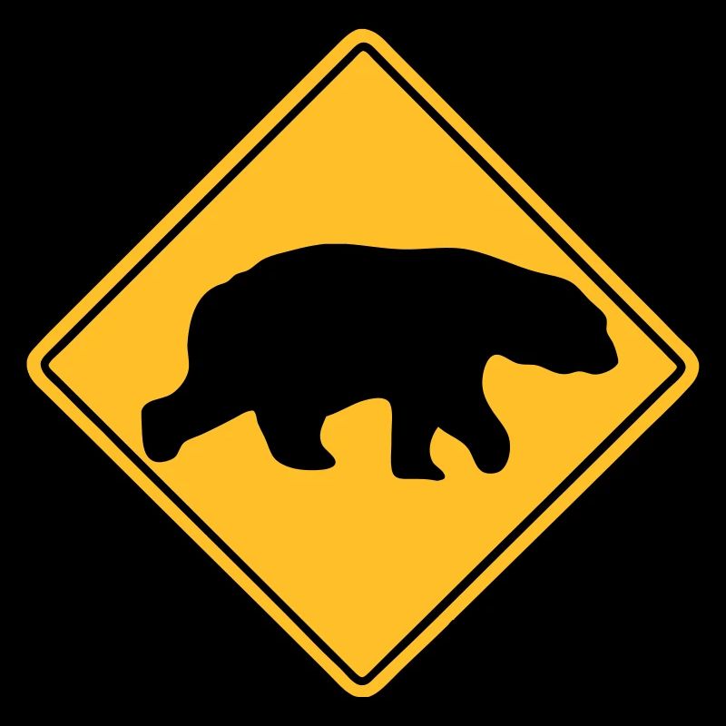 Polar Bear Road Sign