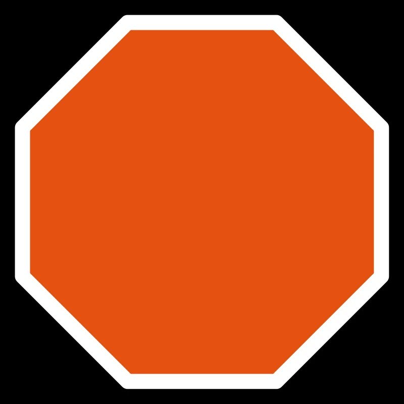 Stop Sign Template Design Icon Pattern Pattern