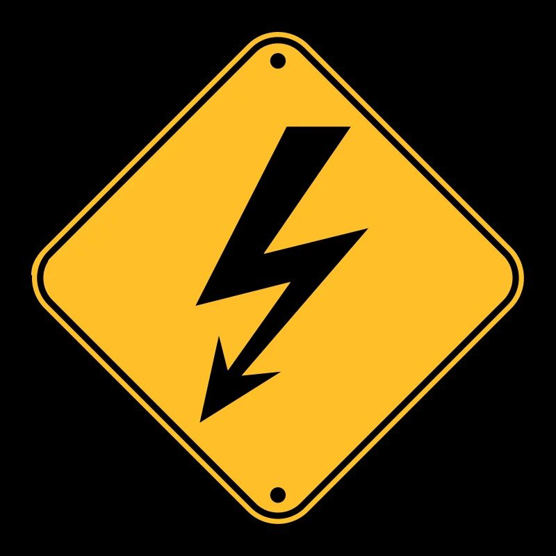 schild hinweis elektrisch blitz strom energie star