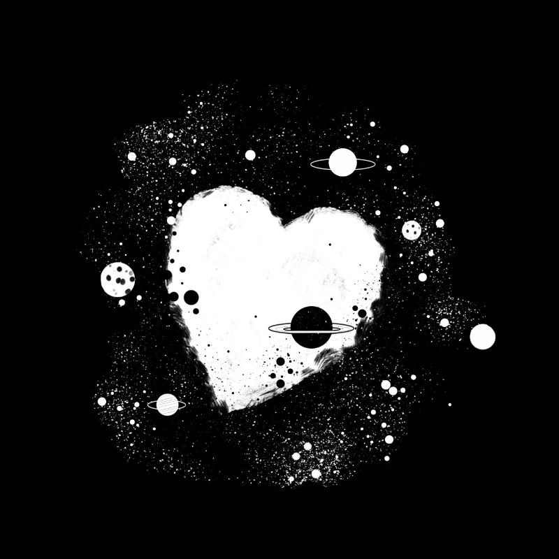 Herz schwarz