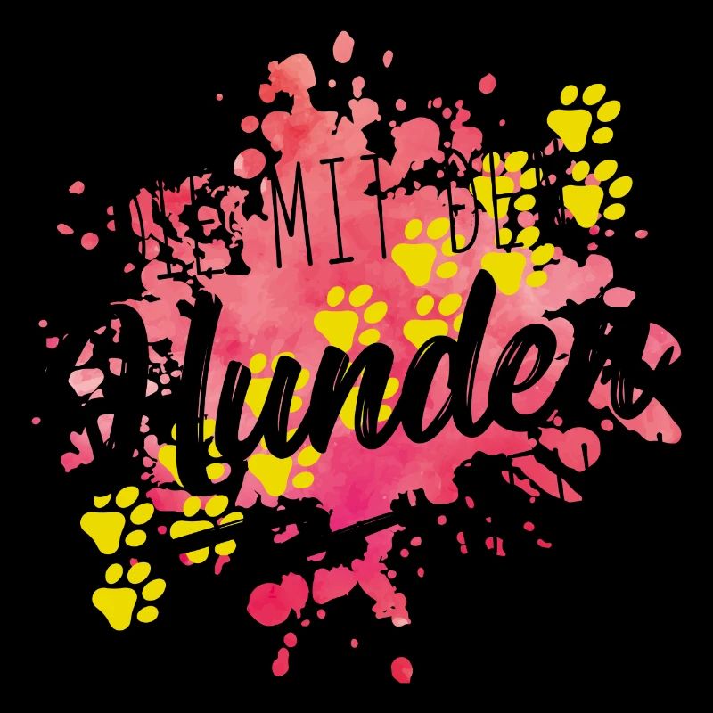 mit den hunden geht design