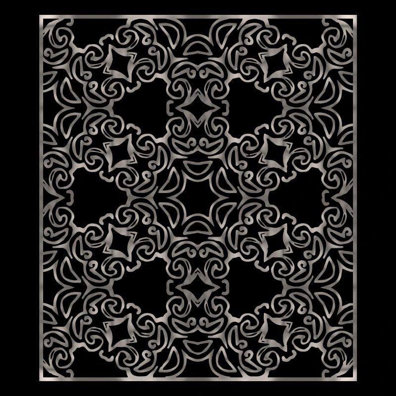 OrnamenttiHopeanharmaa