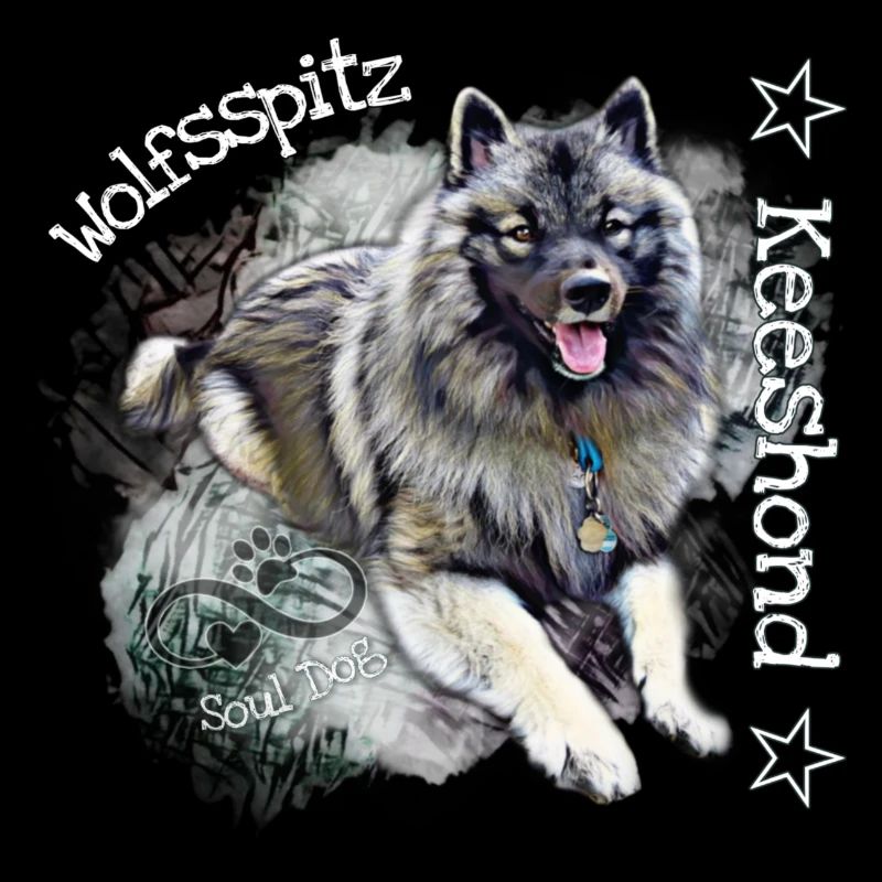 Wolfsspitz Shirt Accessoires - Keeshond Seelenhund