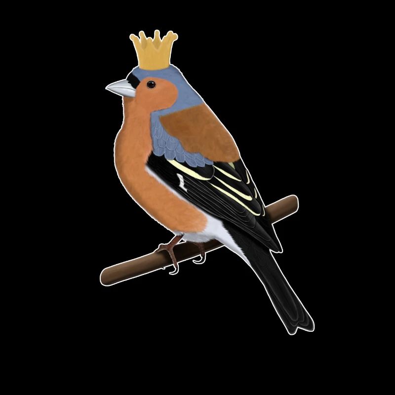 Buchfink Krone Singvogel Süßer Vogel Gartenvogel