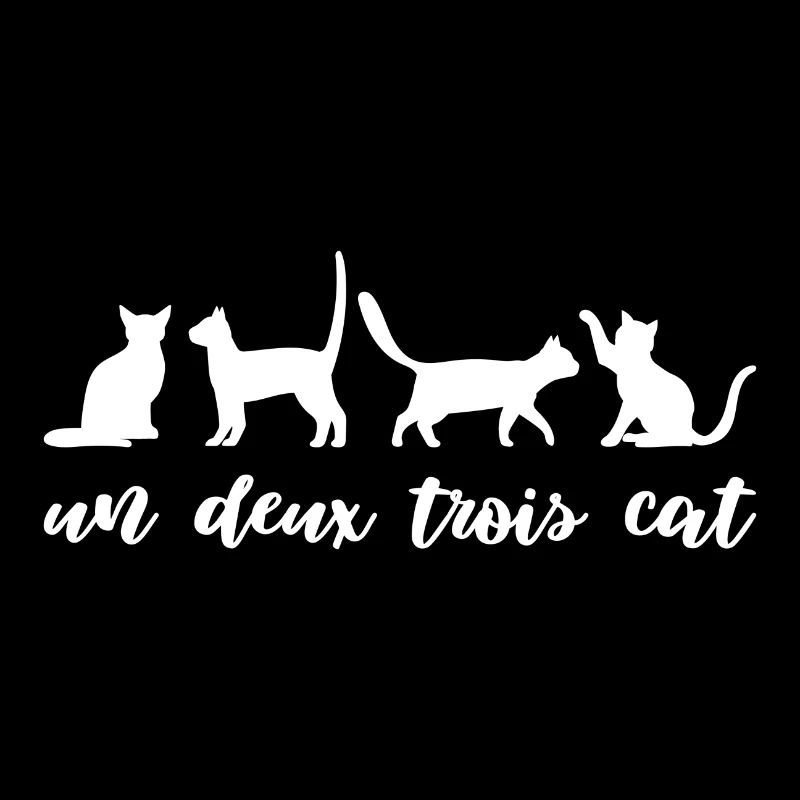 Un deux trois cat Geschenk Katze Haustiere