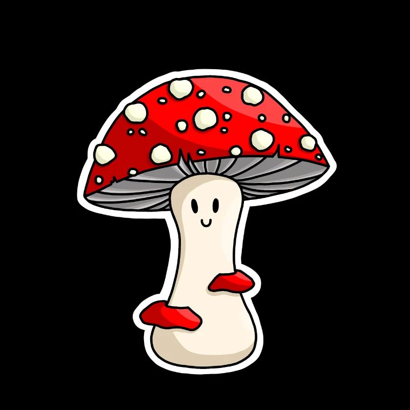 Glücklich rot Toadstool