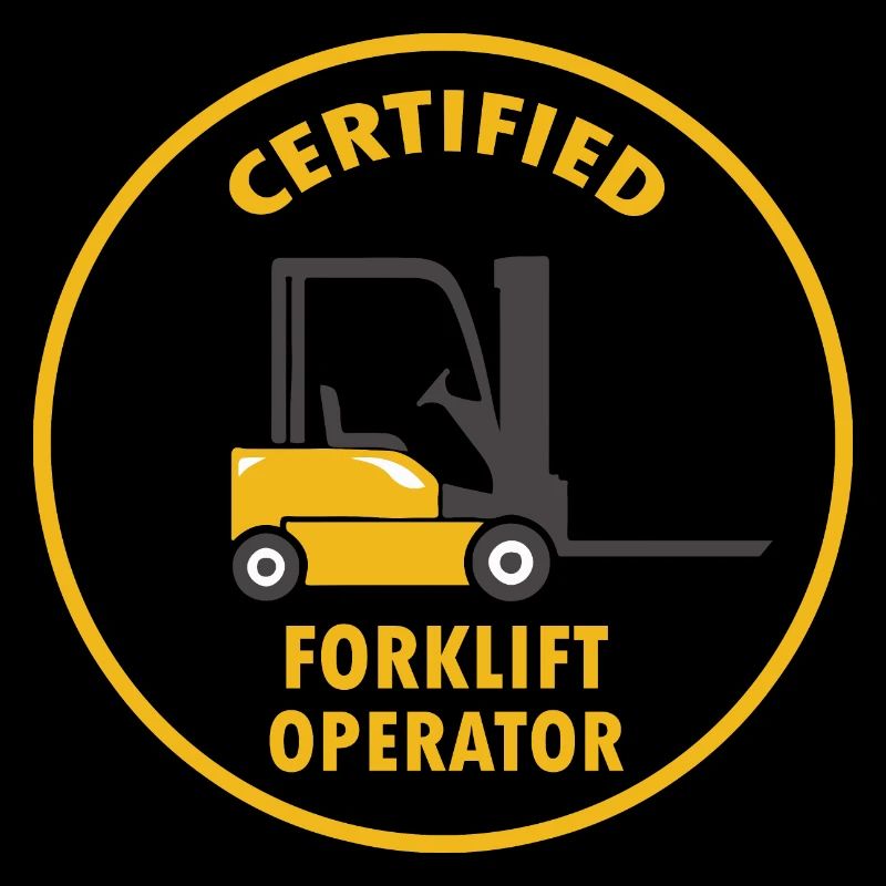 Certified forklift operator