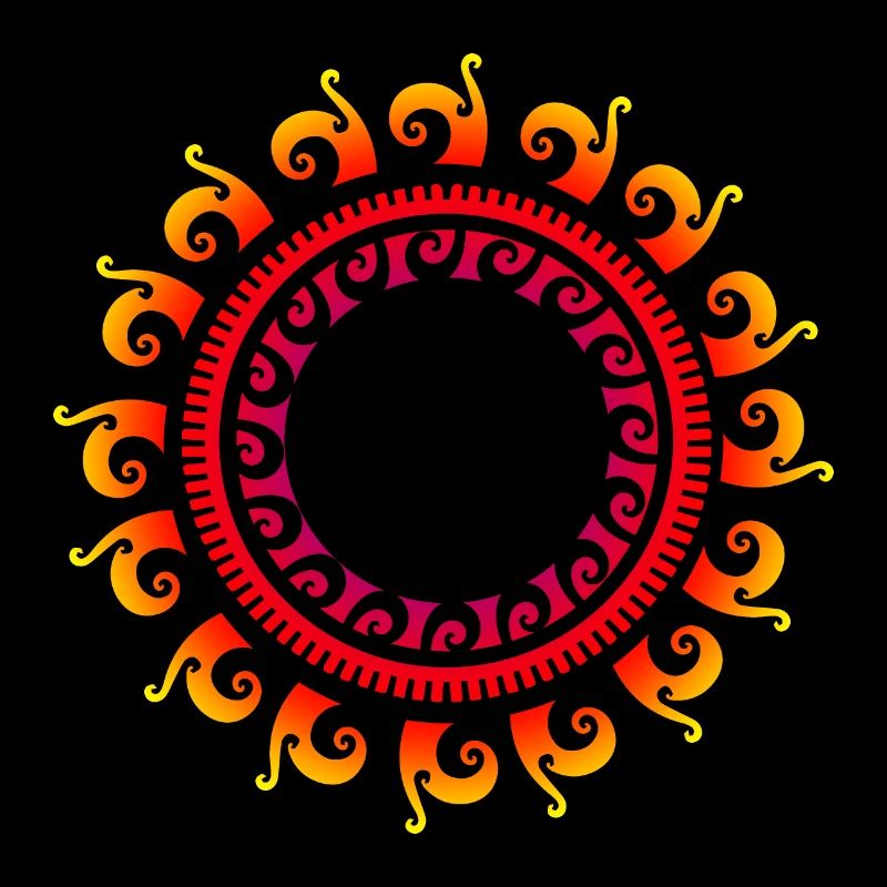 Maori Sun Polynesian Tribal Tattoo Gift Idea