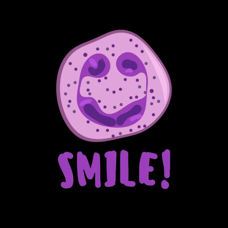 Neutrophile souriant de globule blanc