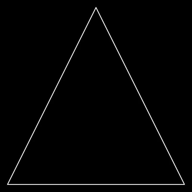 Simple triangle, minimalist, simple, beautiful!