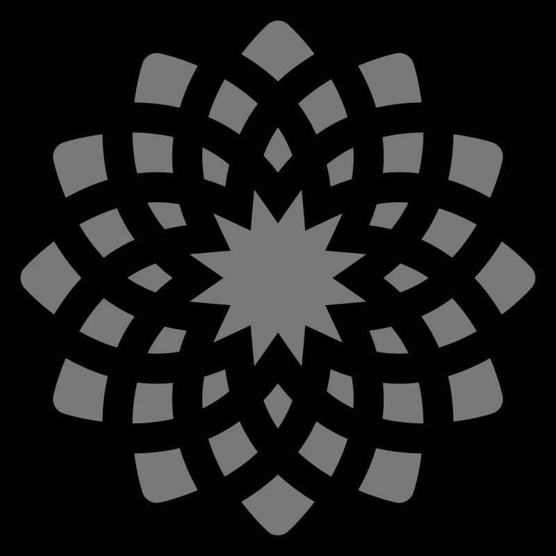 Chakra Yoga Fleur de Vie Fleur Gris