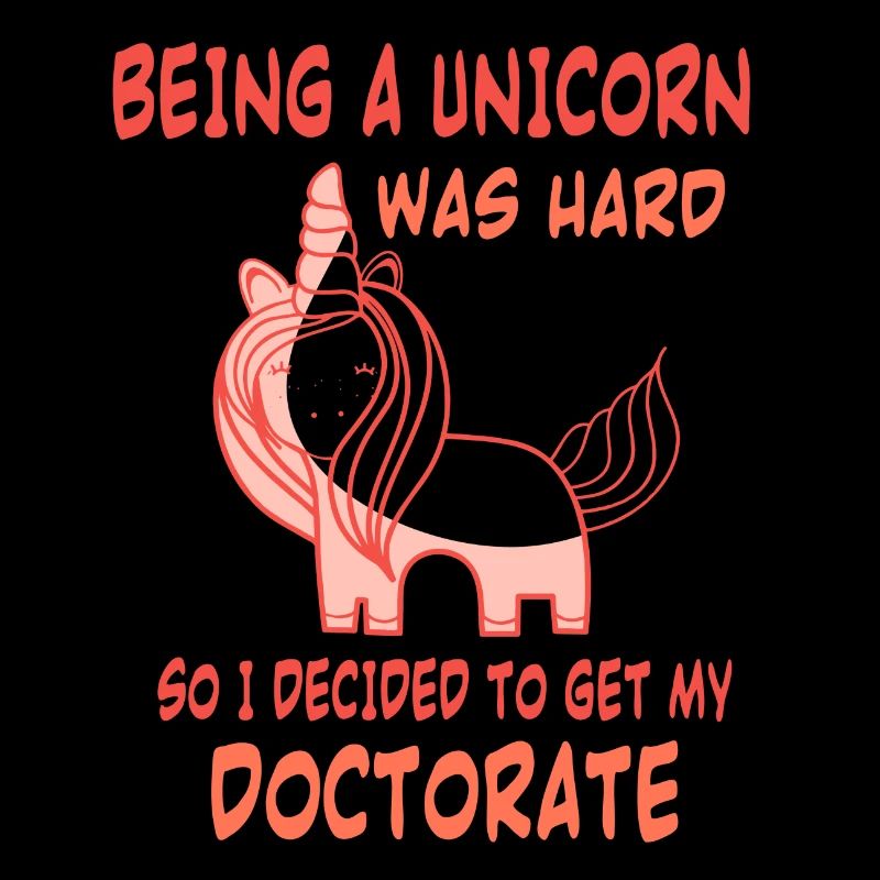 Unicorn doctorate Phd Student Gift