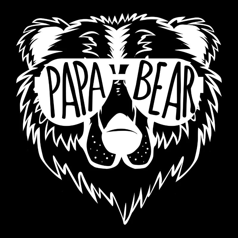Papa bear Geschenk Vater Vatertag Spruch