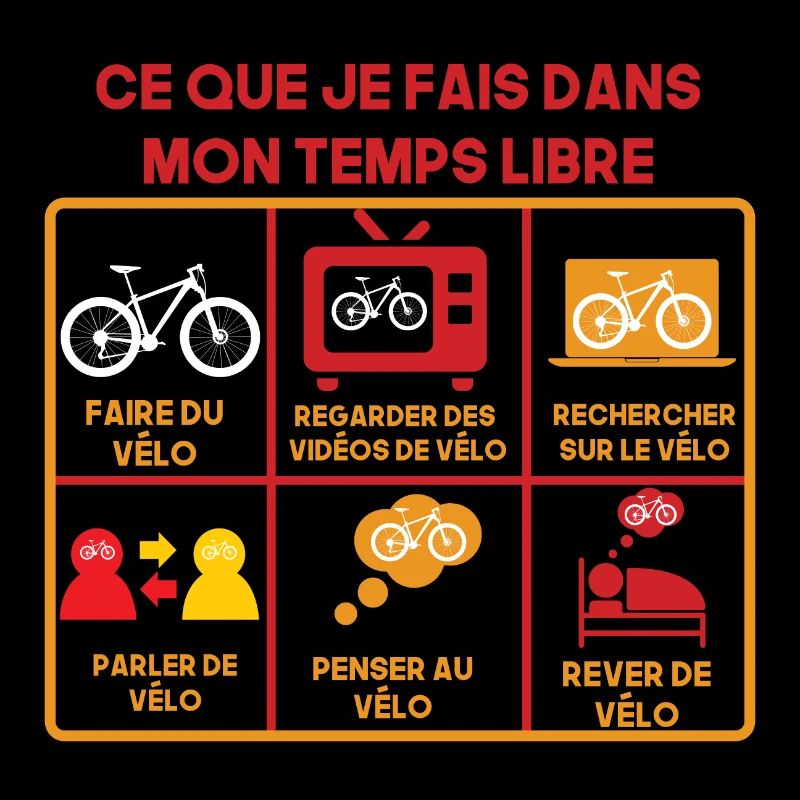 Vélo, ce que je fais de mon temps libre Cycliste