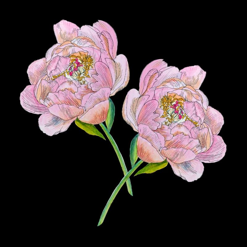 Rosa Pfingstrosen