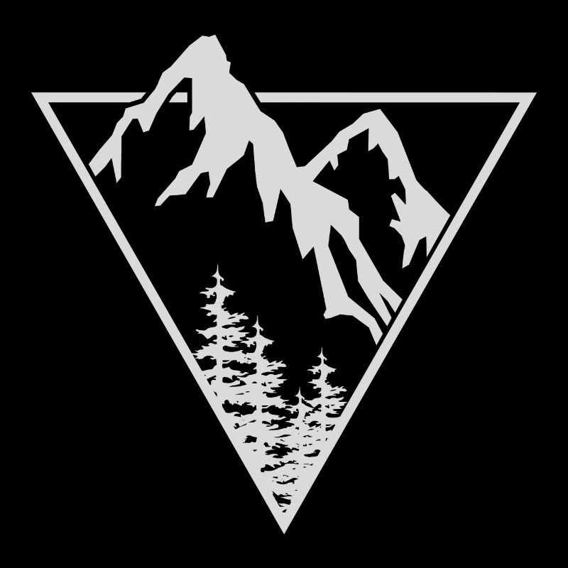 Triangle, Mountains, Forest