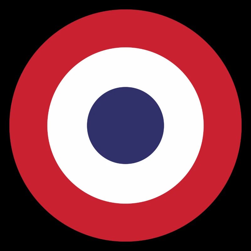 Frankreich Flag Round Target