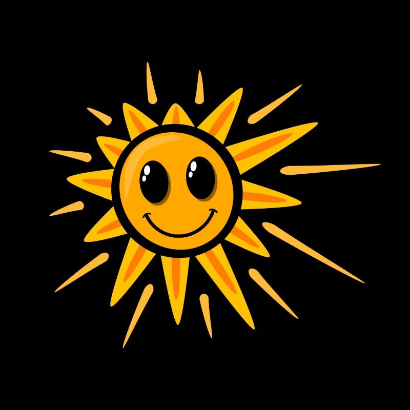 Doux soleil souriant