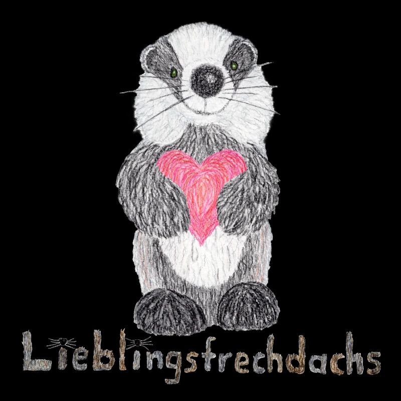 Lieblingsfrechdachs mit Herz