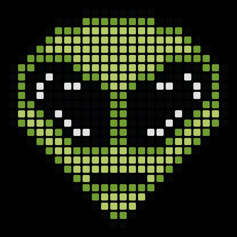 pixel art alien