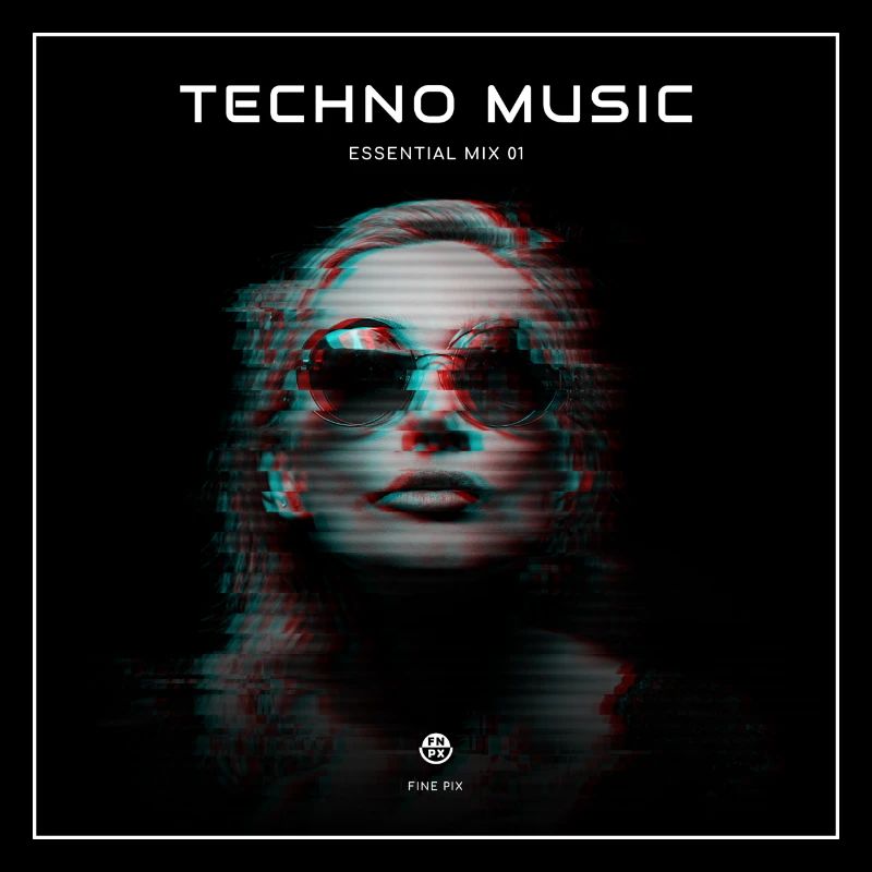 Glitch de musique techno