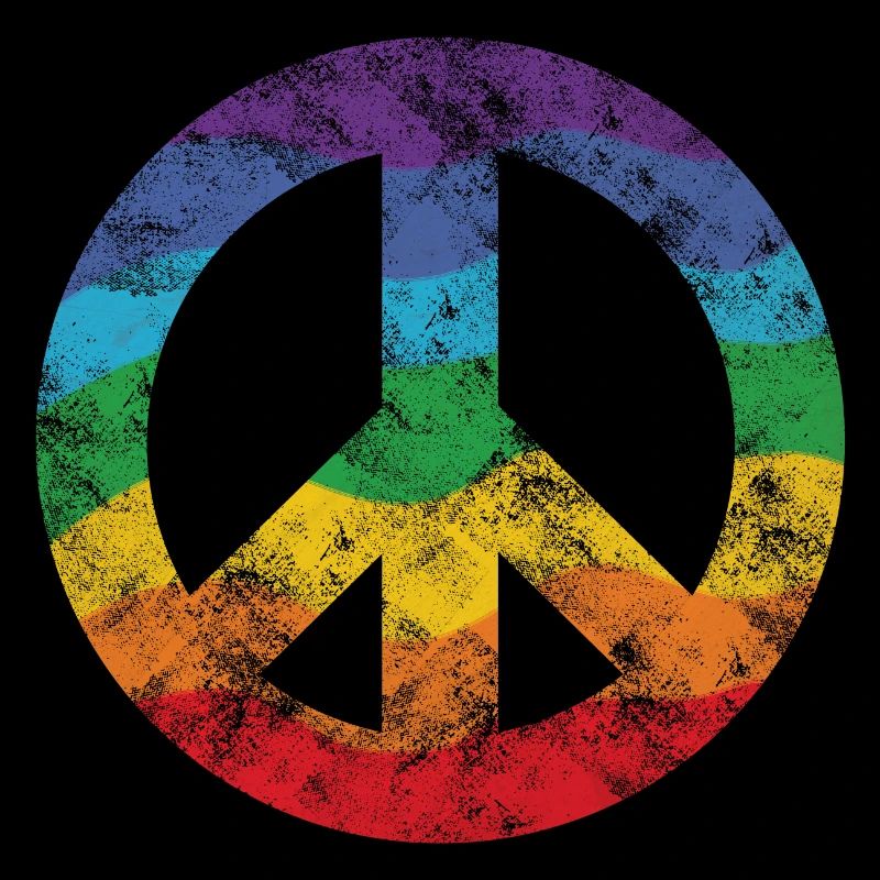 Regenbogen Peacezeichen