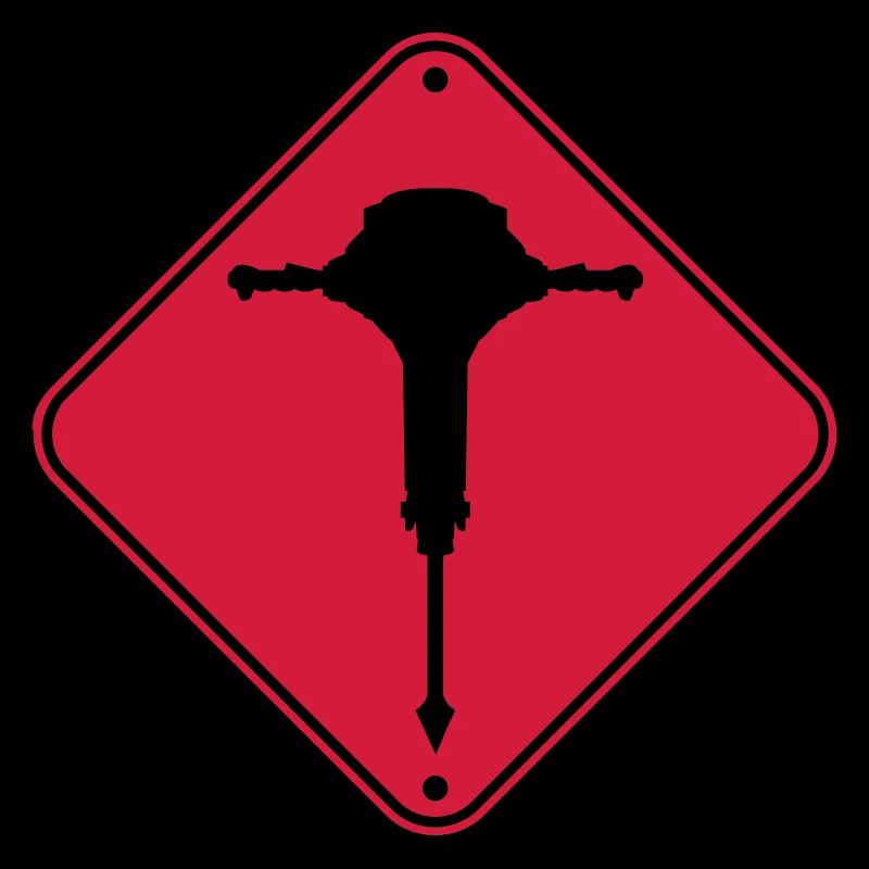 Caution Jackhammer Warning