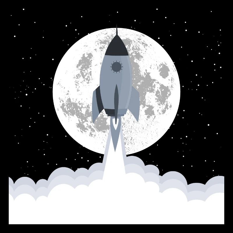 Graue Rakete hebt ab