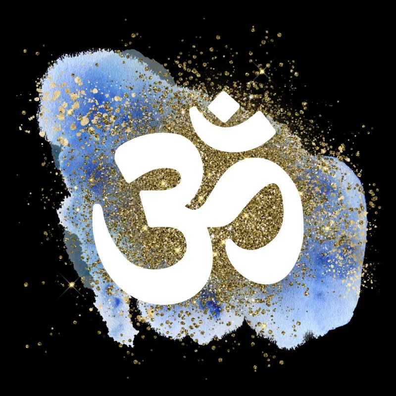 OM Sign Gold Water Elements Chakra