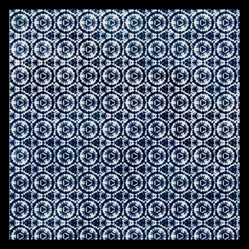Dunkel Blau Weiss Tie Dye Textile Muster