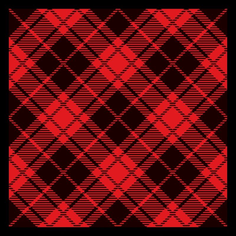 Red and black flannel buffalo pattern
